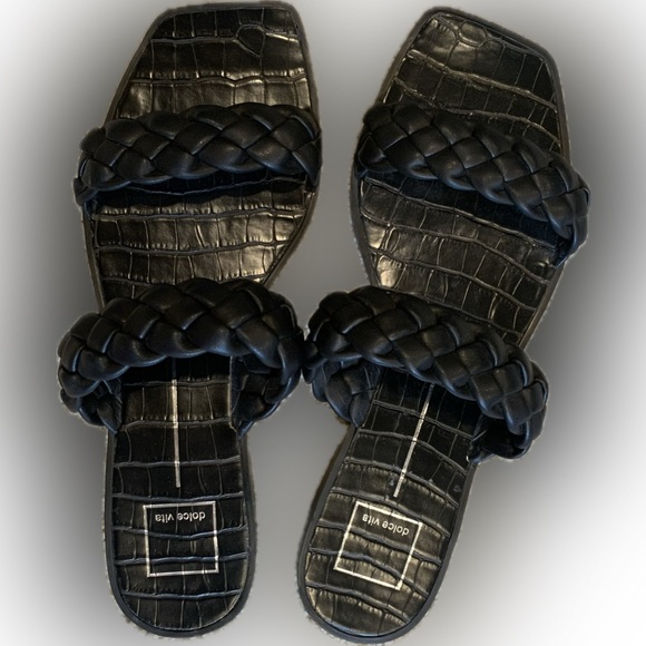 Dolce Vita Indy Slide Sandal Black EUC - Picture 7 of 8